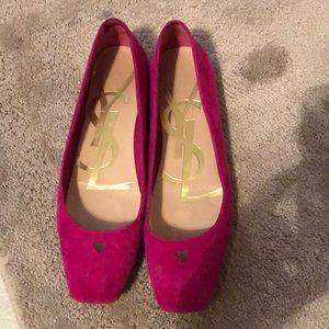 SOLD!!!YSL heart ❤️ flats size 39, 100% authentic
